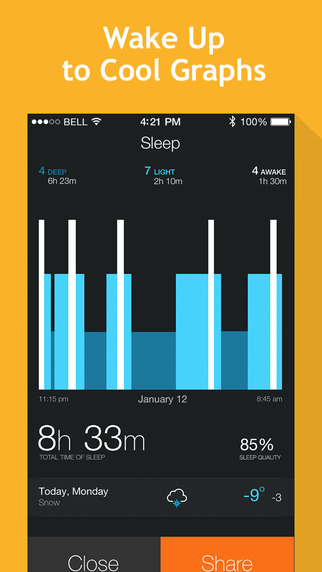 【免費健康App】Smart Alarm Clock: sleep cycles & night sounds recording-APP點子