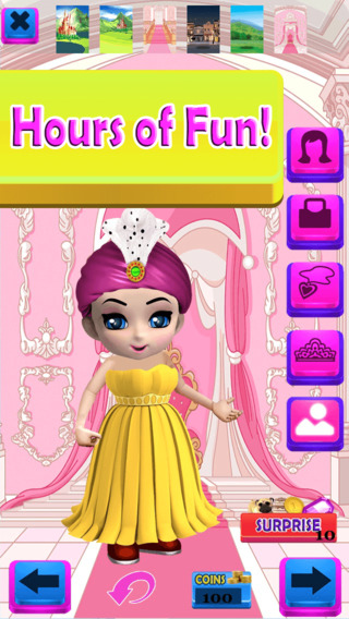 【免費遊戲App】My Little Princess Dress Up Game - A Virtual Beauty Makeover Club Edition - Advert Free App-APP點子