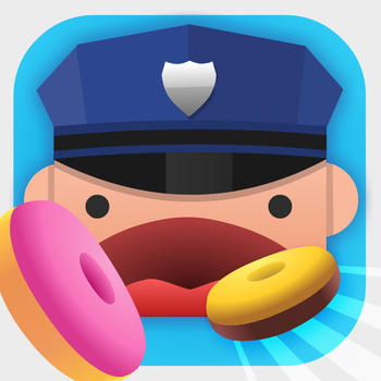 Cops and Donuts! Don't block the lines LOGO-APP點子