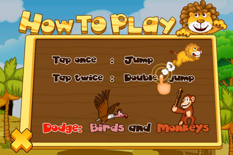Baby Lion Runner - Addictive Animal Running Game screenshot 2