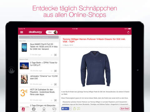 【免費財經App】dealbunny.de - Schnäppchen, Gutscheine, Deals & Angebote-APP點子