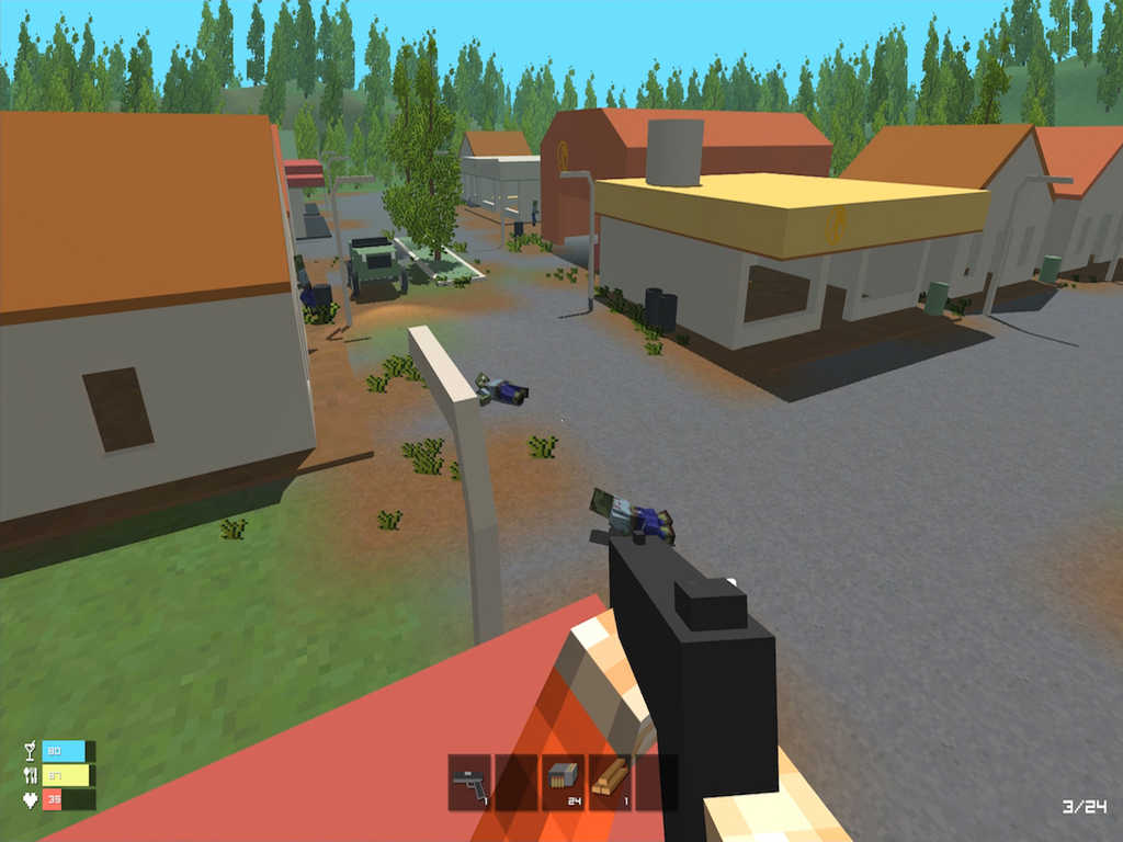 zombie block shooter game