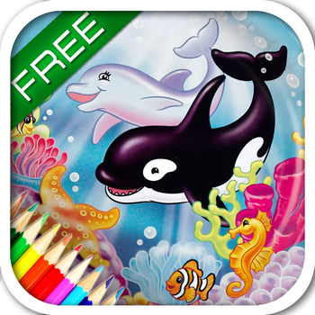 Ocean - The encyclopedia of the sea animals for kids and parents. Children's book and coloring games. Free version. LOGO-APP點子