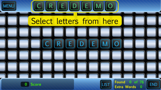 【免費遊戲App】CREDEMO - Word Creation - Free-APP點子