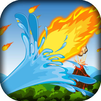 Volcano Fireball Rain - Water Cannon Shooting Defense Game Paid 遊戲 App LOGO-APP開箱王