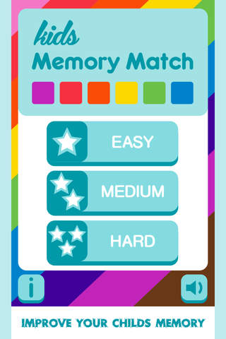 Kids Memory Match : Colors screenshot 2