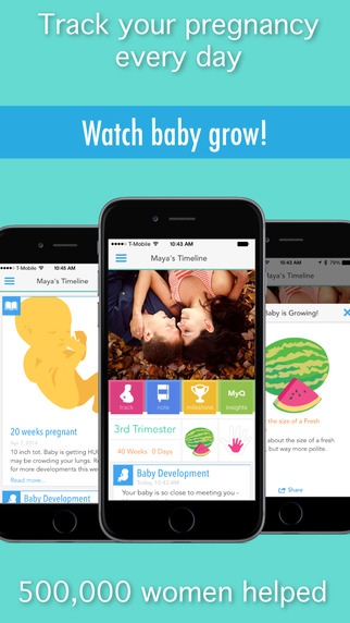 Ovia Pregnancy Tracker and Baby Calendar maternity app
