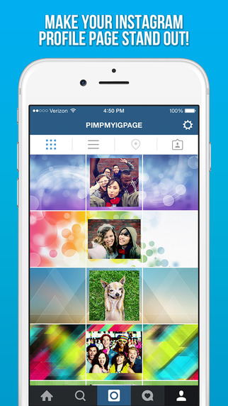 Awesome Background Banner Maker for Instagram - Get More Likes On Your IG Profile Page Photos