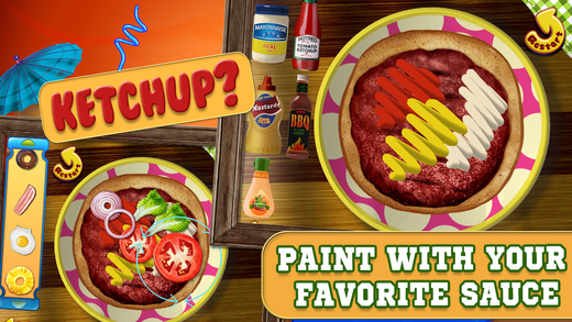 【免費遊戲App】Burger Crazy Chef - Make Your Own Funny Hamburger-APP點子