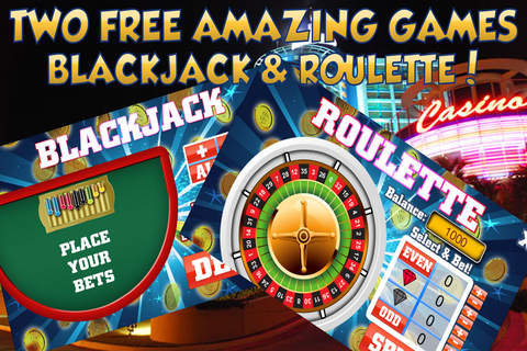 Aaaalibabah 777 Blackjack and Roulette FREE Slots Game screenshot 2