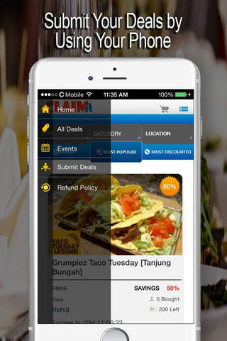 CLAIMit – Deals and coupons at restaurants and cafes in Malaysia screenshot 2
