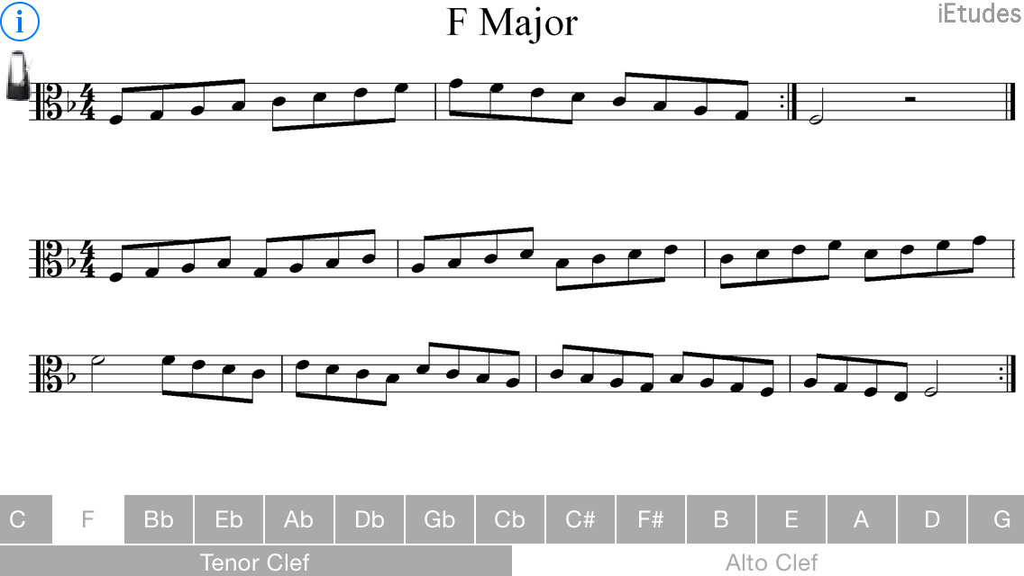 App Shopper Major Scales Alto and Tenor Clef (Music)