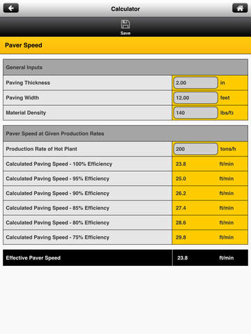 【免費商業App】Caterpillar Paving Production Calculator-APP點子