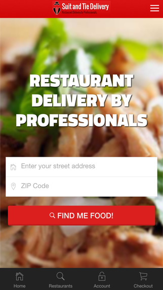 Suit and Tie Restaurant Delivery Service