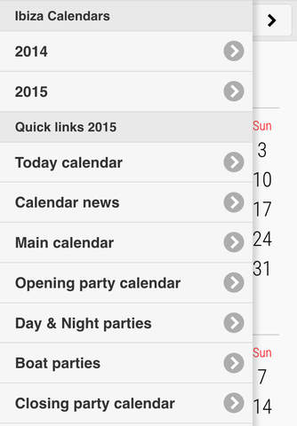 Ibiza Calendar screenshot 2