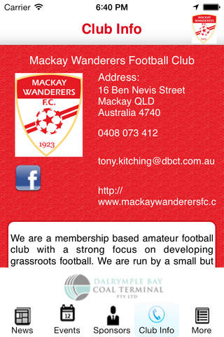 Mackay Wanderers Football Club screenshot 2