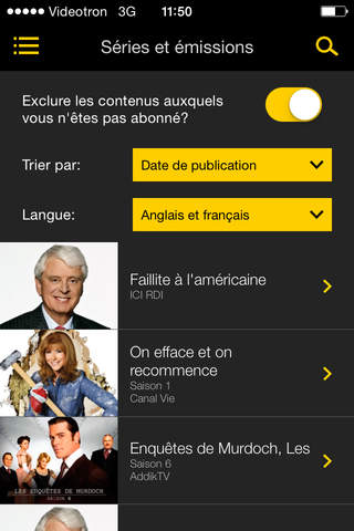 illico pour iPhone screenshot 4