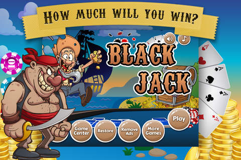 Blackjack LITE - Caribbean Adventure screenshot 4