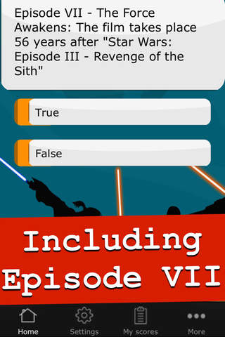 Quiz App for Star Wars - Free Science Fiction Trivia Game about the movie episodes I - VII screenshot 2