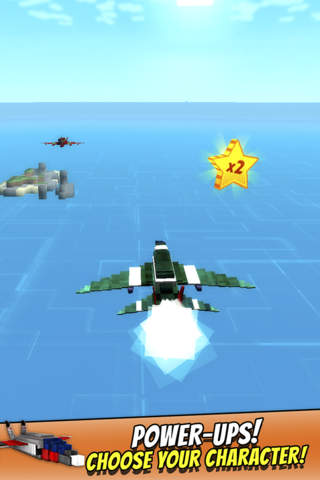 Sky Wars - Mine Best Cubical Airplane Combat Game screenshot 3