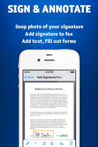 MaxEmail Fax - Scan, Sign, Send & Receive Faxes screenshot 3