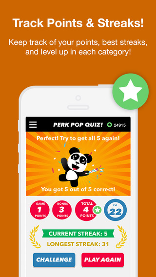 【免費遊戲App】Perk Pop Quiz! - Get paid to play trivia!-APP點子