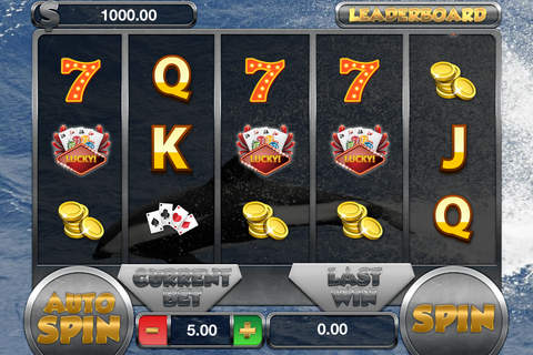 Crossed Dolphins Slots - FREE Las Vegas Casino Premium Edition screenshot 2