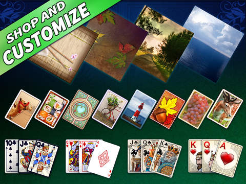 【免費遊戲App】Solitaire Deluxe® Social - Classic Solitaire, Spider, Tri-Peaks, FreeCell, Pyramid, Canfield, Golf + more-APP點子