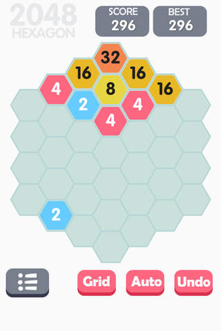 2048 (hexagon) screenshot 2