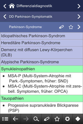 Parkinson pocketcards screenshot 3
