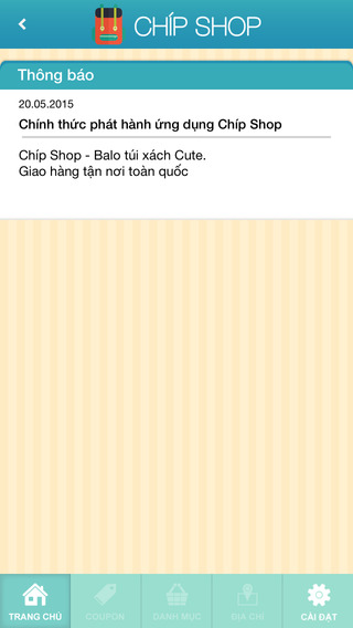 【免費商業App】Chíp Shop - Balo túi xách Cute-APP點子