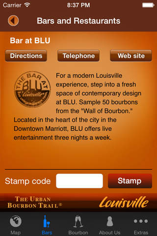 Louisville's Urban Bourbon Trail Application screenshot 3