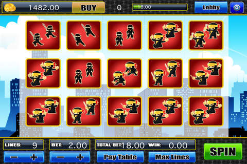 777 Pharaoh's War of Shadow Rich Ninja Casino - Fun Hit Game Doubledown & Slotomania Slots Free screenshot 2