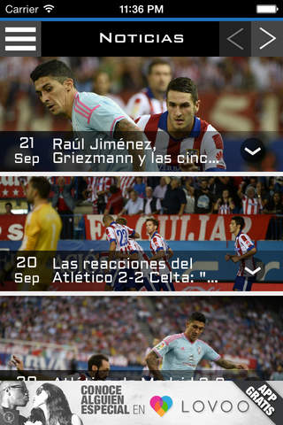 FutbolApp - Celta Edition screenshot 2