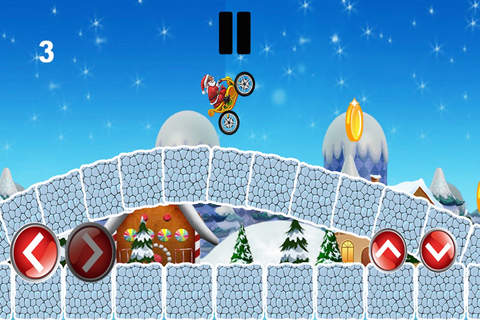 Santa's Bike - Free Funny Racing Game with Santa screenshot 3
