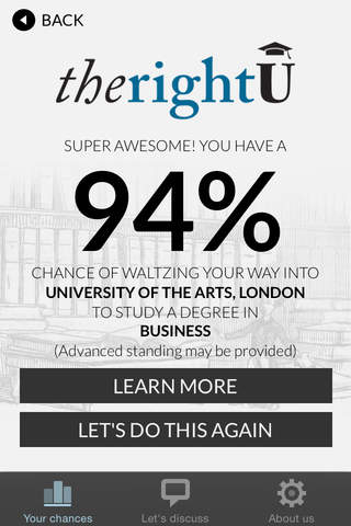 theRightU - University Admissions Forecasting screenshot 4