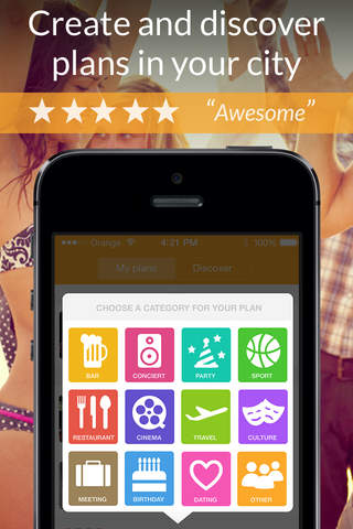 meets, make plans with friends and discover concerts, culture and parties in your city. screenshot 2