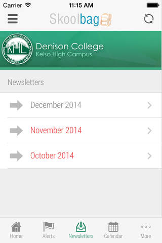 Denison College of Secondary Education Kelso High Campus - Skoolbag screenshot 4