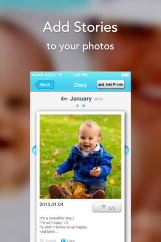 KiDDY - dairy, journal and sharing for family screenshot 2