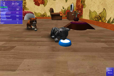 Cute Pocket Cat 3D screenshot 3