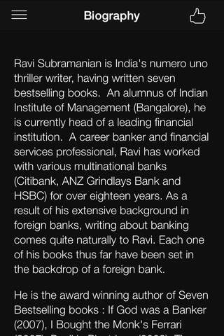 Ravi Subramanian screenshot 4