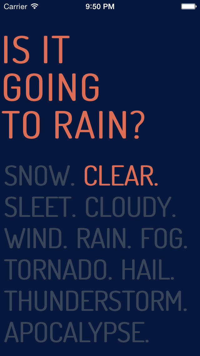 Is It Going To Rain?