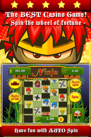 AAA Aaron Ninja Slots screenshot 2