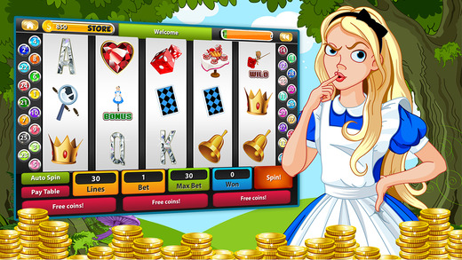 Alice in Wonderland Edition Slots Casino - Big Payouts Down the Rabbit Hole