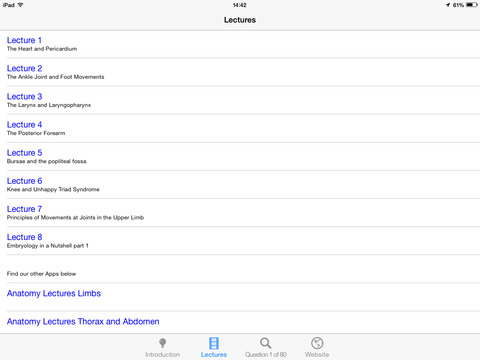 【免費醫療App】Anatomy Lectures and MCQs-APP點子