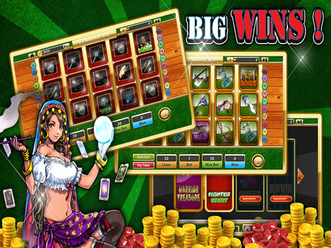 【免費遊戲App】`` Slots - Mighty Warrior Treasure FREE-APP點子