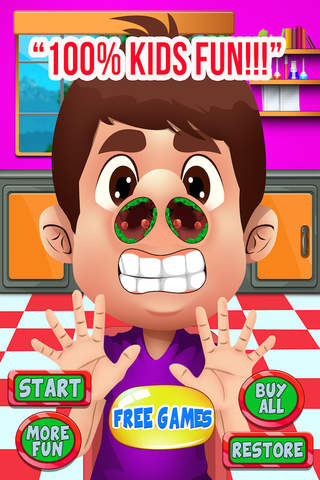 Little Kids Nose Doctor Office - Free Games for Girls and Boys screenshot 3