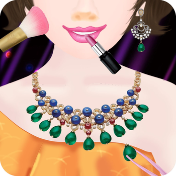 Art DIY Salon HD Free-Necklace,Bracelet,Ring,Earrings:Beauty Girl Game 遊戲 App LOGO-APP開箱王