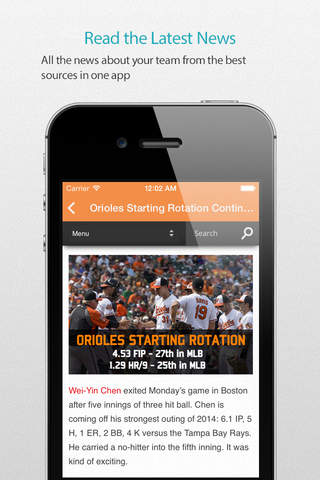 Baltimore Baseball Schedule — News, live commentary, standings and more for your team! screenshot 3