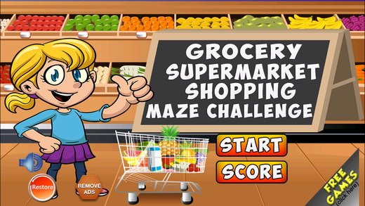 Bread Milk Grocery Supermarket Shopping Maze Challenge